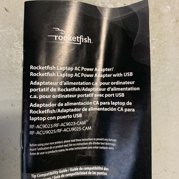 Rocketfish Universal Laptop Charger Kit, 90 Watts, RF AC9023, 8 Tips Complete - Picture 6 of 11